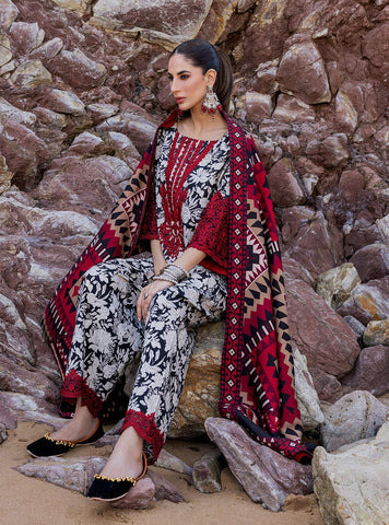 ZAINAB CHOTTANI 3PC KARANDI PRINTED SHIRT WITH KARANDI PRINTED DUAPTTA-815