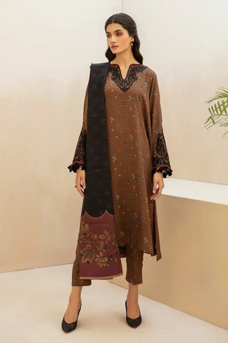 Shahanah 3PC Karandi Printed Suit-809