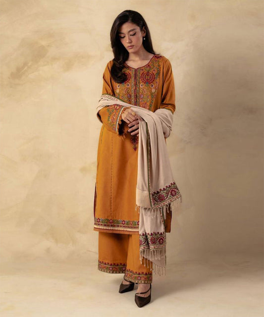 Dhanak 3PC Embroidered-627