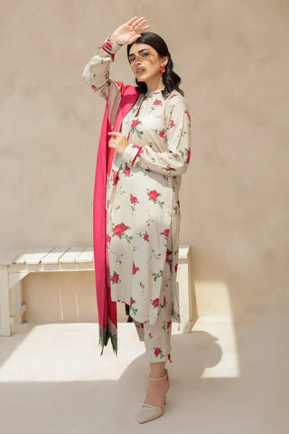 Shahanah 3PC Karandi Printed Suit-805