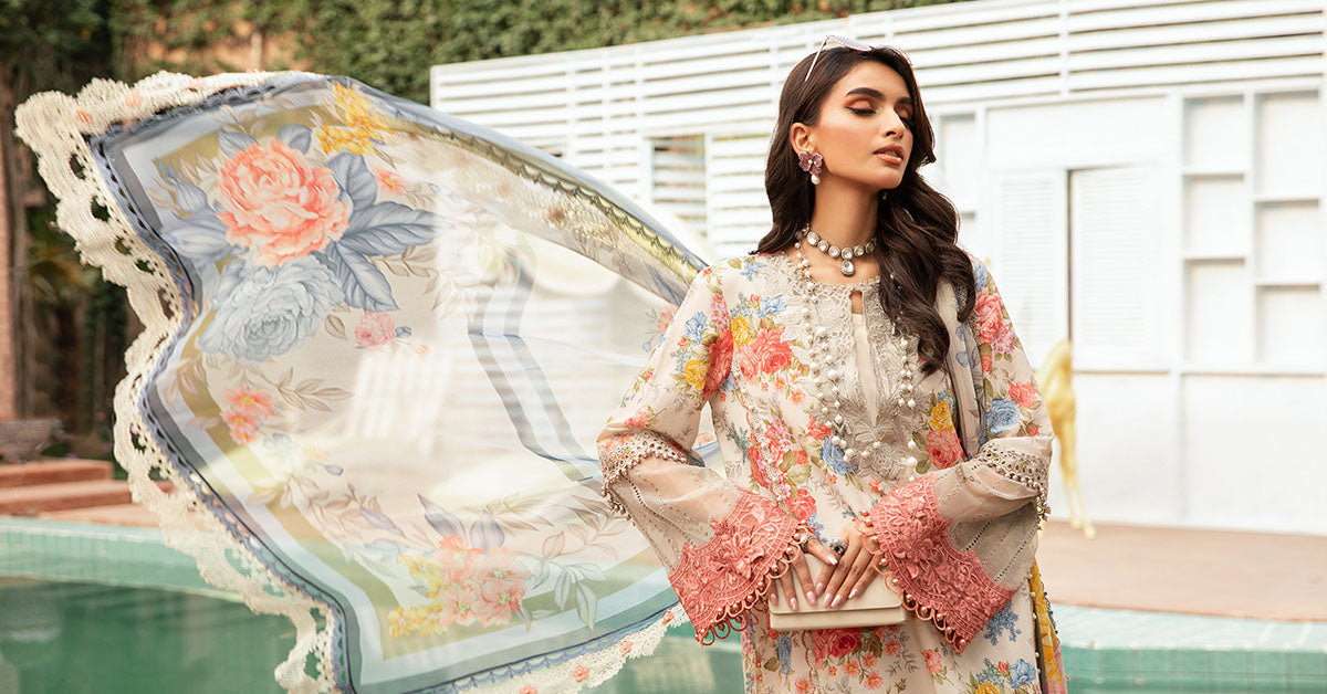 MARIA B KHADDAR 3PC WITH KHADDAR PRINTED SHIRT & TROUSER-913