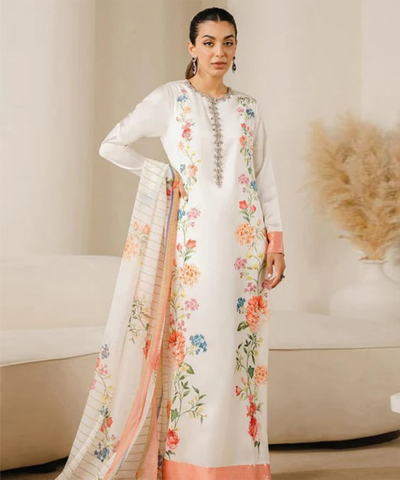 Shahanah Premium Silk 3PC Digital Print Collection-870