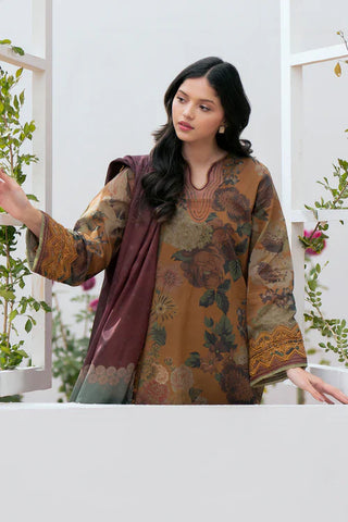 Shahanah 3PC Karandi Printed Suit-813