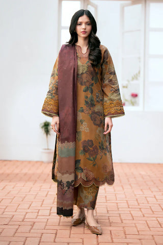 Shahanah 3PC Karandi Printed Suit-813