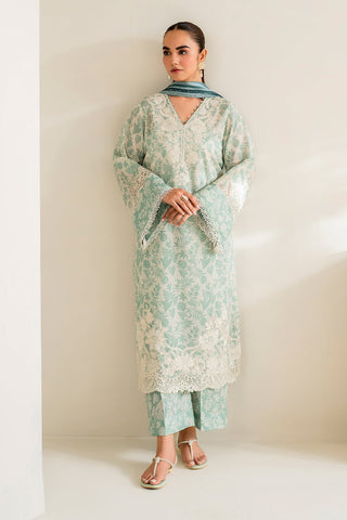 SHAHANAH KHADDAR 3PC - PRINTED SHIRT & TROUSER-906