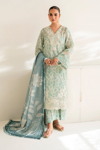 SHAHANAH KHADDAR 3PC - PRINTED SHIRT & TROUSER-906