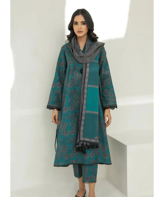 Shahanah 3PC Karandi Printed Suit 803