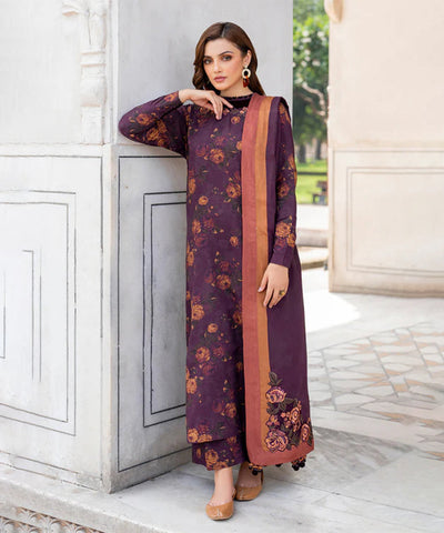 Shahanah 3PC Karandi Printed Suit-828