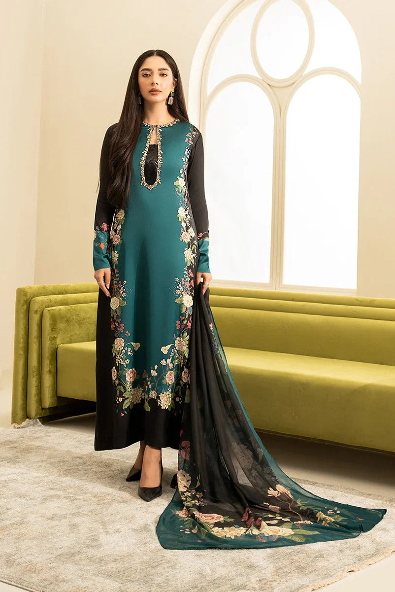 Shahanah Premium Silk 3PC Digital Print Collection-868