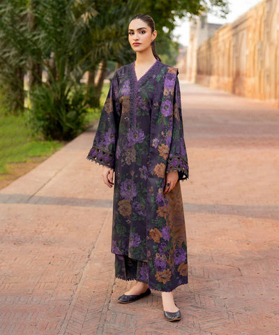 Shahanah 3PC Karandi Printed Suit-830