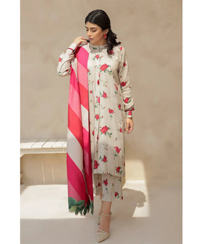 Shahanah 3PC Karandi Printed Suit-805