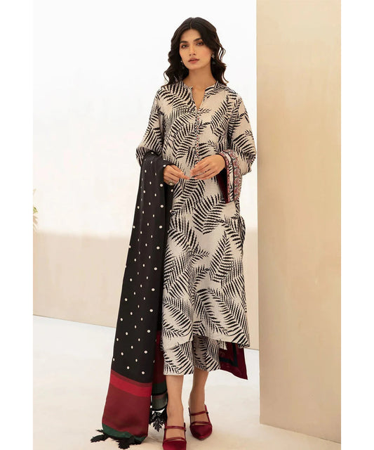 Shahanah 3PC Karandi Printed Suit-806