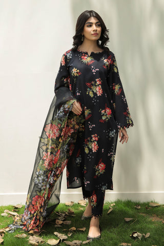 SHAHANAH KHADDAR 3PC - PRINTED SHIRT & TROUSER-903