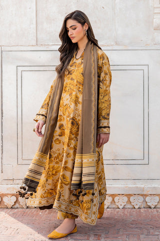 Shahanah 3PC Karandi Printed Suit-836