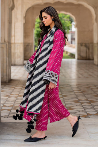 Shahanah 3PC Karandi Printed Suit-834