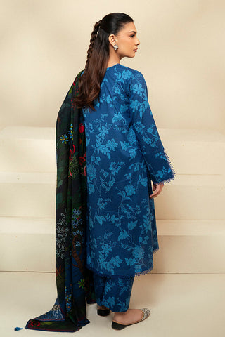 SHAHANAH KHADDAR 3PC - PRINTED SHIRT & TROUSER-909