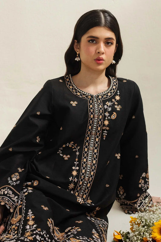 ZARA SHAHJAJAN 3PC Lawn Embroidered Shirt With Printed Dupatta-490