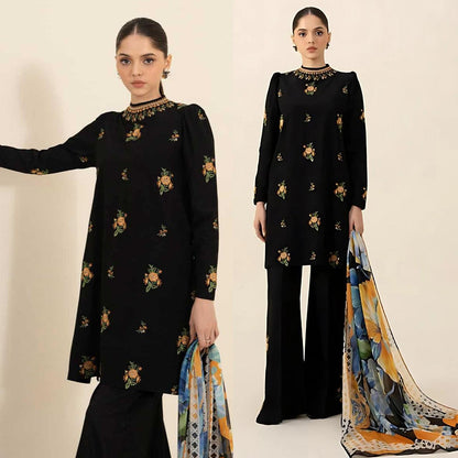 SAPPHIRE LAWN 3PC EMBROIDERED WITH DIGITAL PRINTED DUPATTA-537