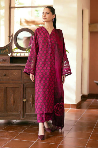 Shahanah 3PC Karandi Printed Suit-829