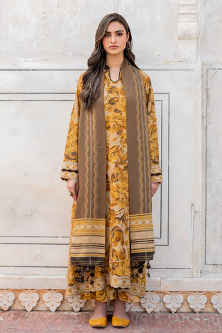 Shahanah 3PC Karandi Printed Suit-836