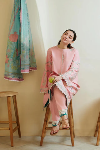 ZARA SHAHJAHAN 3PC Lawn Embroidered Shirt With Printed Dupatta-377