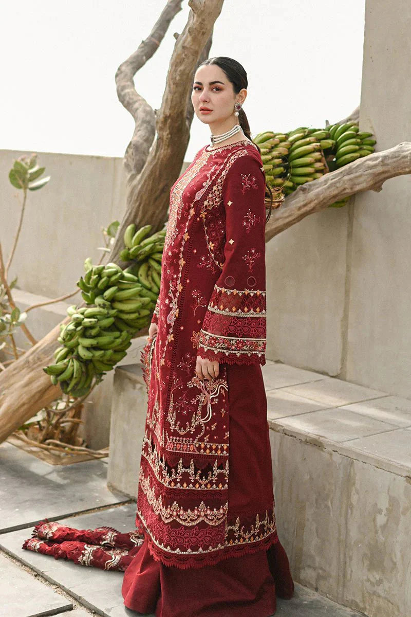 Qalamkar Dhanak Chikankari Embroidered With Dhanak Embroidered Dupatta-139